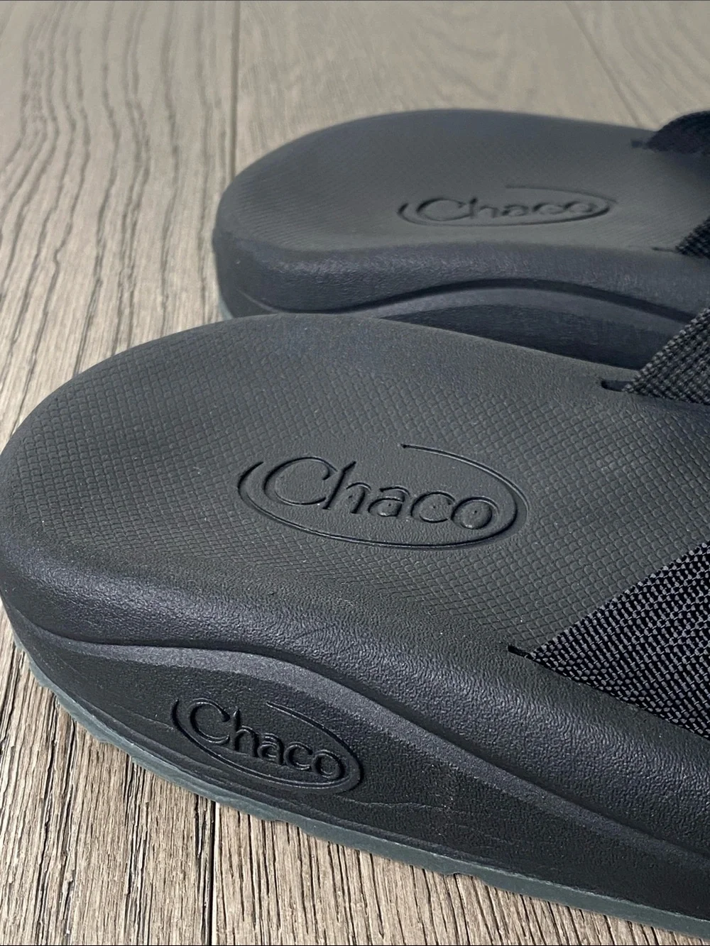 Chaco Black Slide Sandals with Adjustable Straps Men’s Size 9